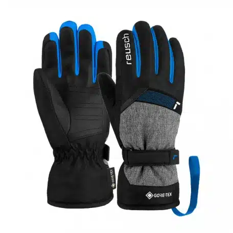 REUSCH – GUANTO JR FLASH GORE-TEX BLACK/METAL/BLU