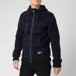 SUPERDRY - PILE CORE SHERPA QUADRI BLU - Thumbnail Image 1