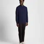 LYLE AND SCOTT - FELPA TONAL EAGLE CREW NECK SWEATSHIRT - Thumbnail Image 4