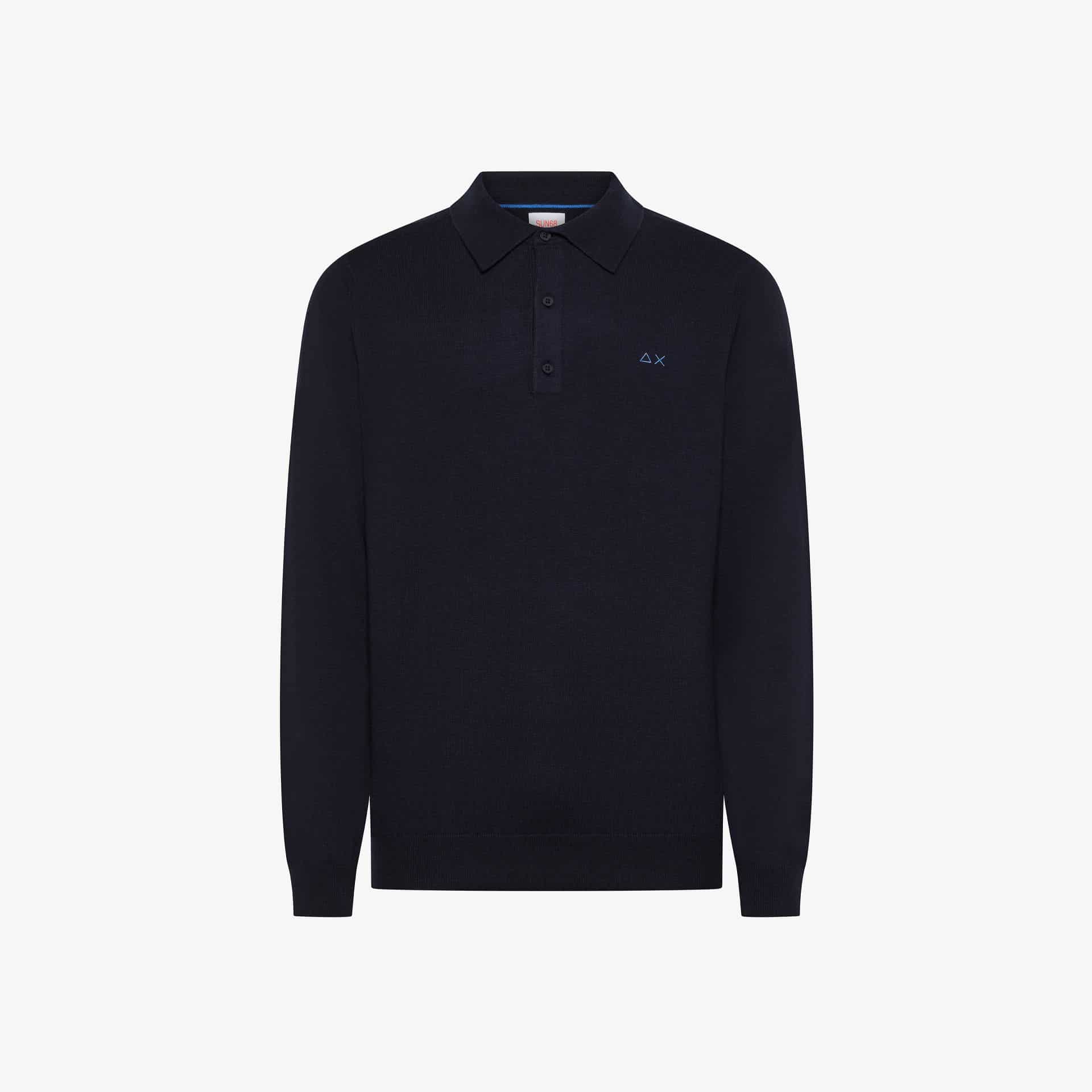 SUN 68 – POLO COTONE E LANA L/S