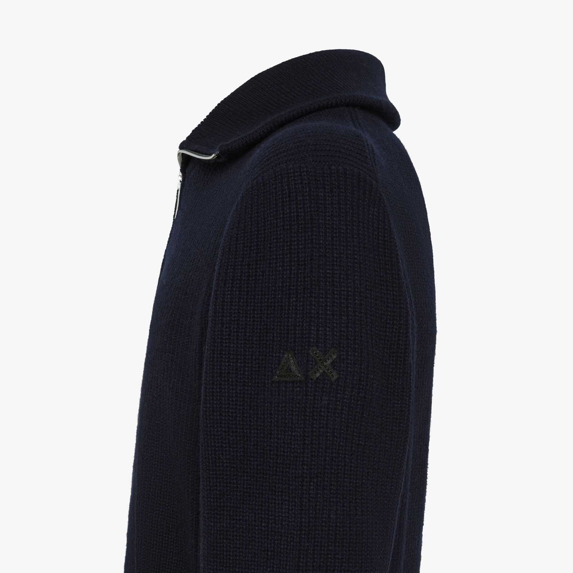 SUN68 - MAGLIA IN LANA E CASHMERE CON ZIP - immagine 2