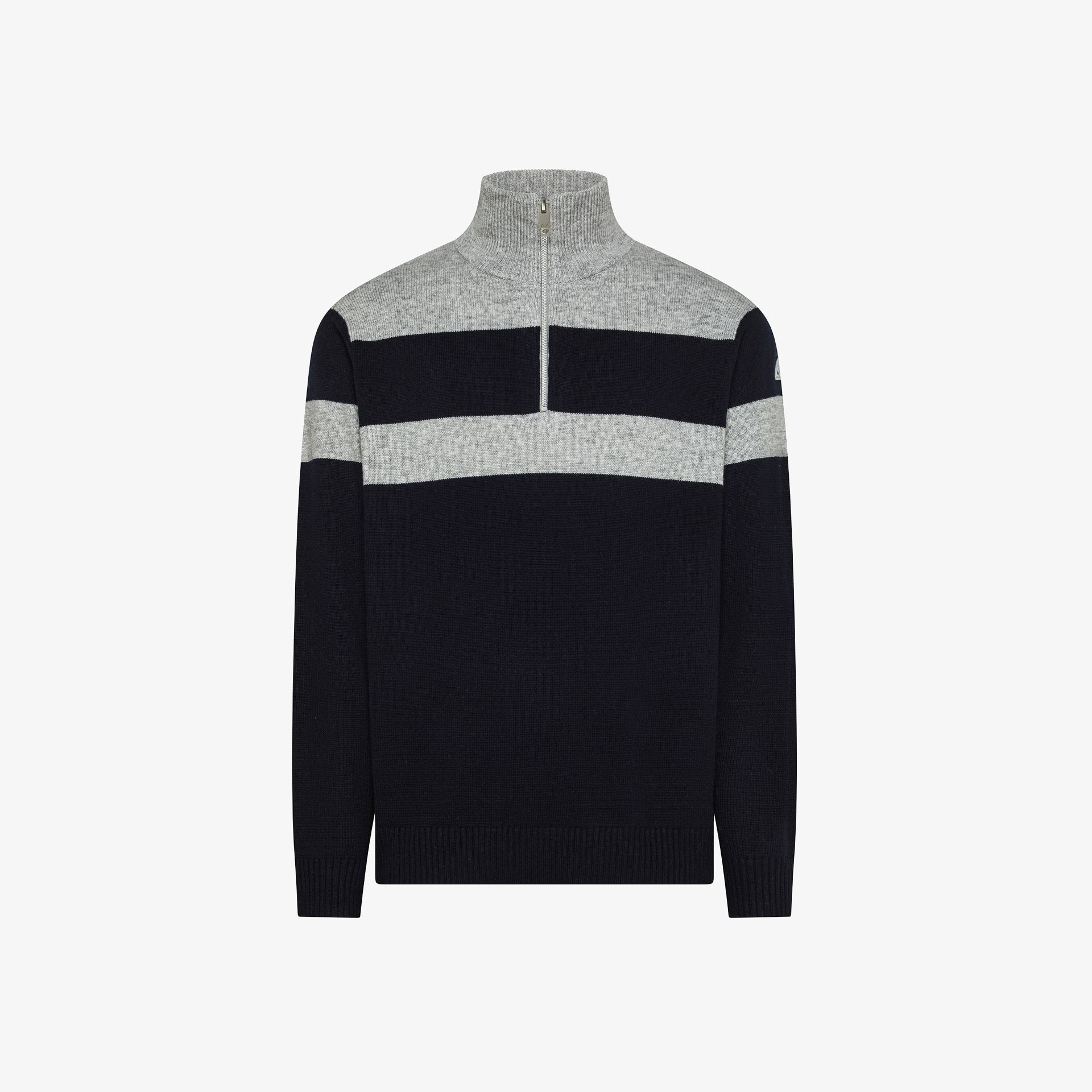 SUN68 – MAGLIA COLOR BLOCK IN LANA CON ZIP